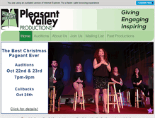 Tablet Screenshot of pleasantvalleyproductions.org